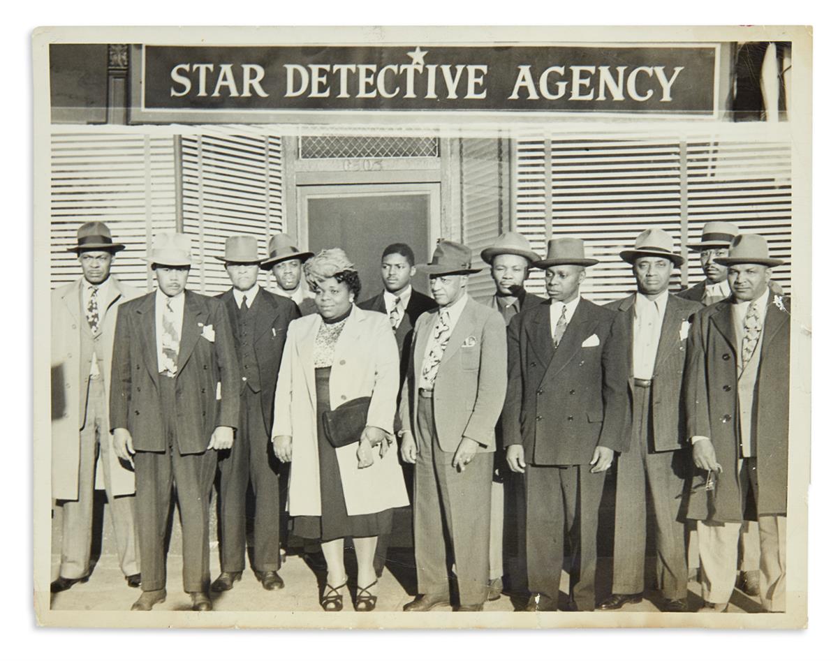 (BUSINESS.) Photograph of the pioneering African-American private detectives of the Star Detective Agency.